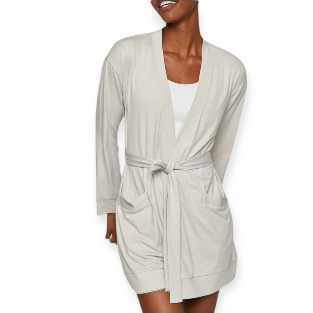 NWT Fourlaps Women’s Stratus Wrap Robe Loungewear Yoga Athleisure Comfy‎